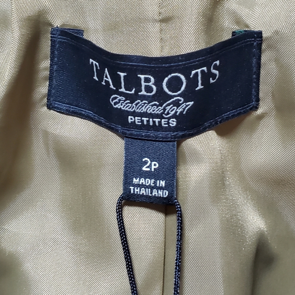NWT Talbots Wool Blend Suit Jacket Kate Fit 2P - Picture 3 of 9